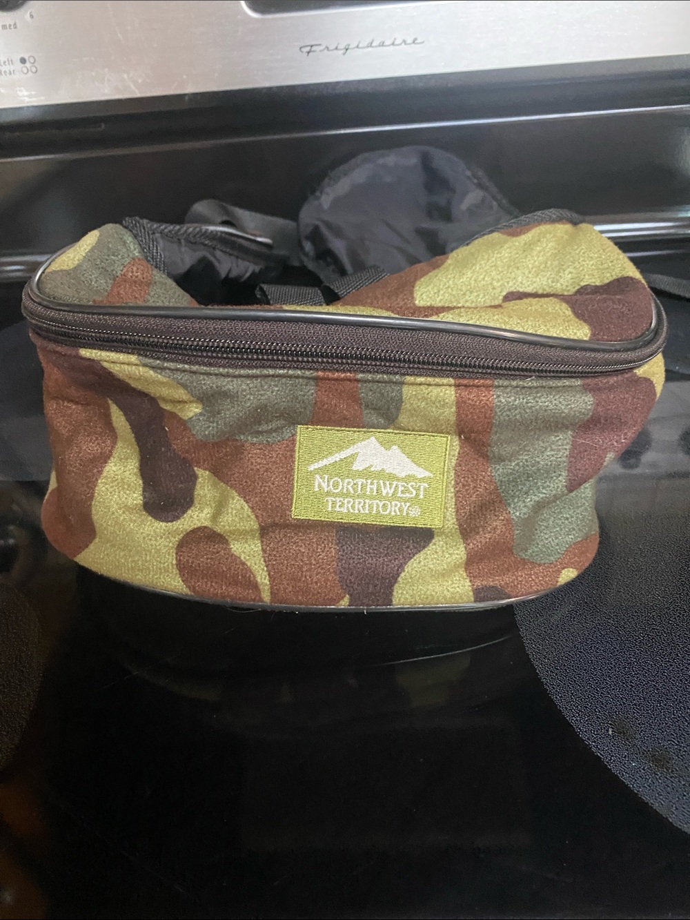Northwest Territory Camo Belt Bag in Green and Brown